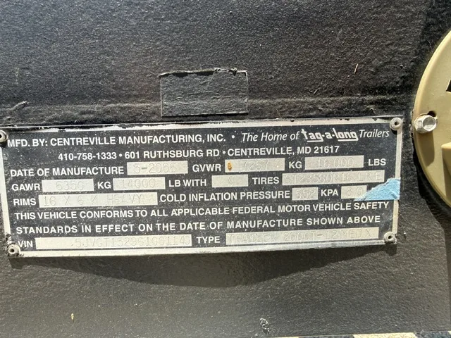 20′ Tag-A-Long 20GT-12MEDX Equipment / Generator Trailer – 16,000 LB GVWR