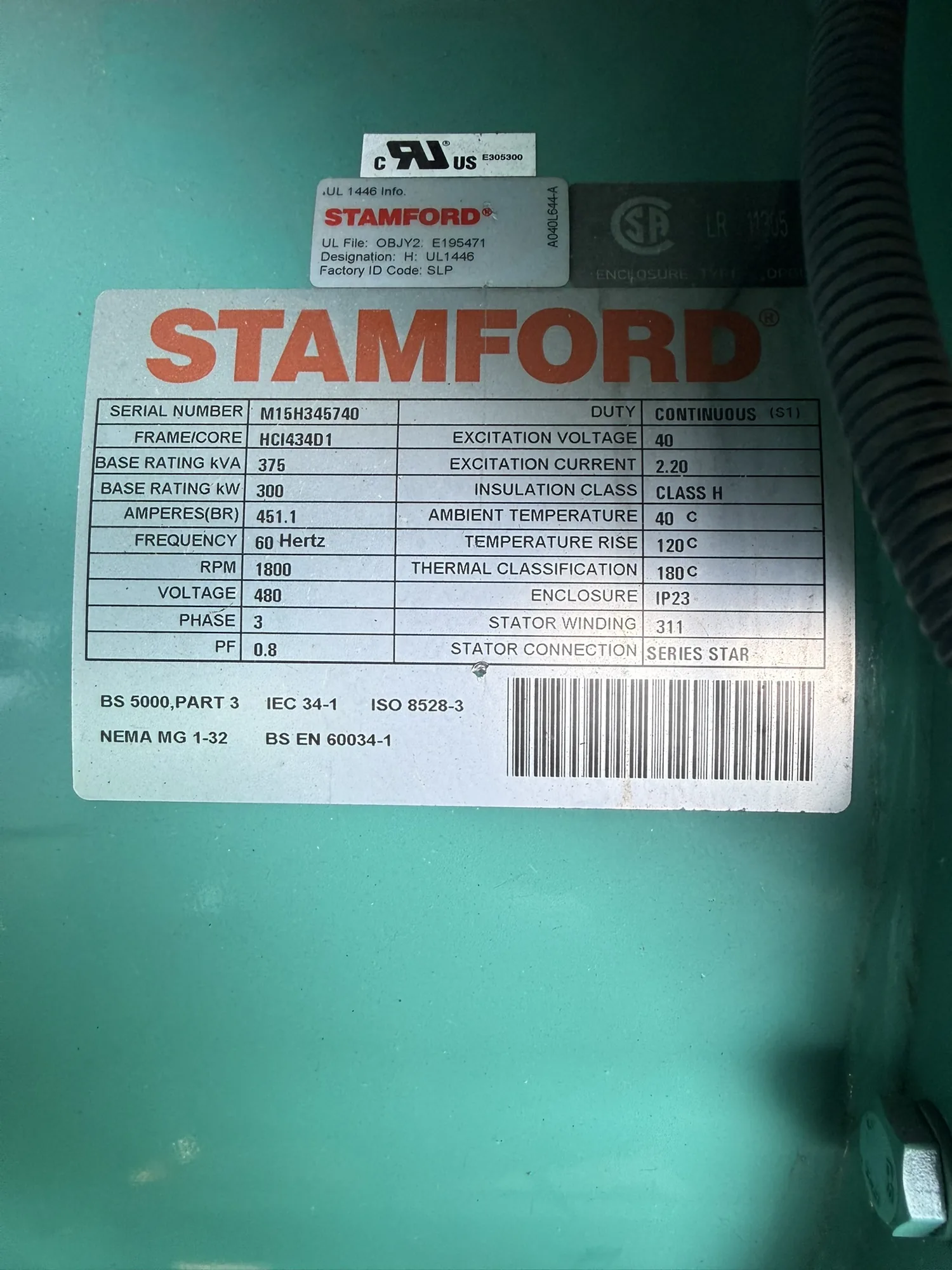 Cummins DQDAA / QSL9 – 250KW Tier 3 Diesel Generator Set