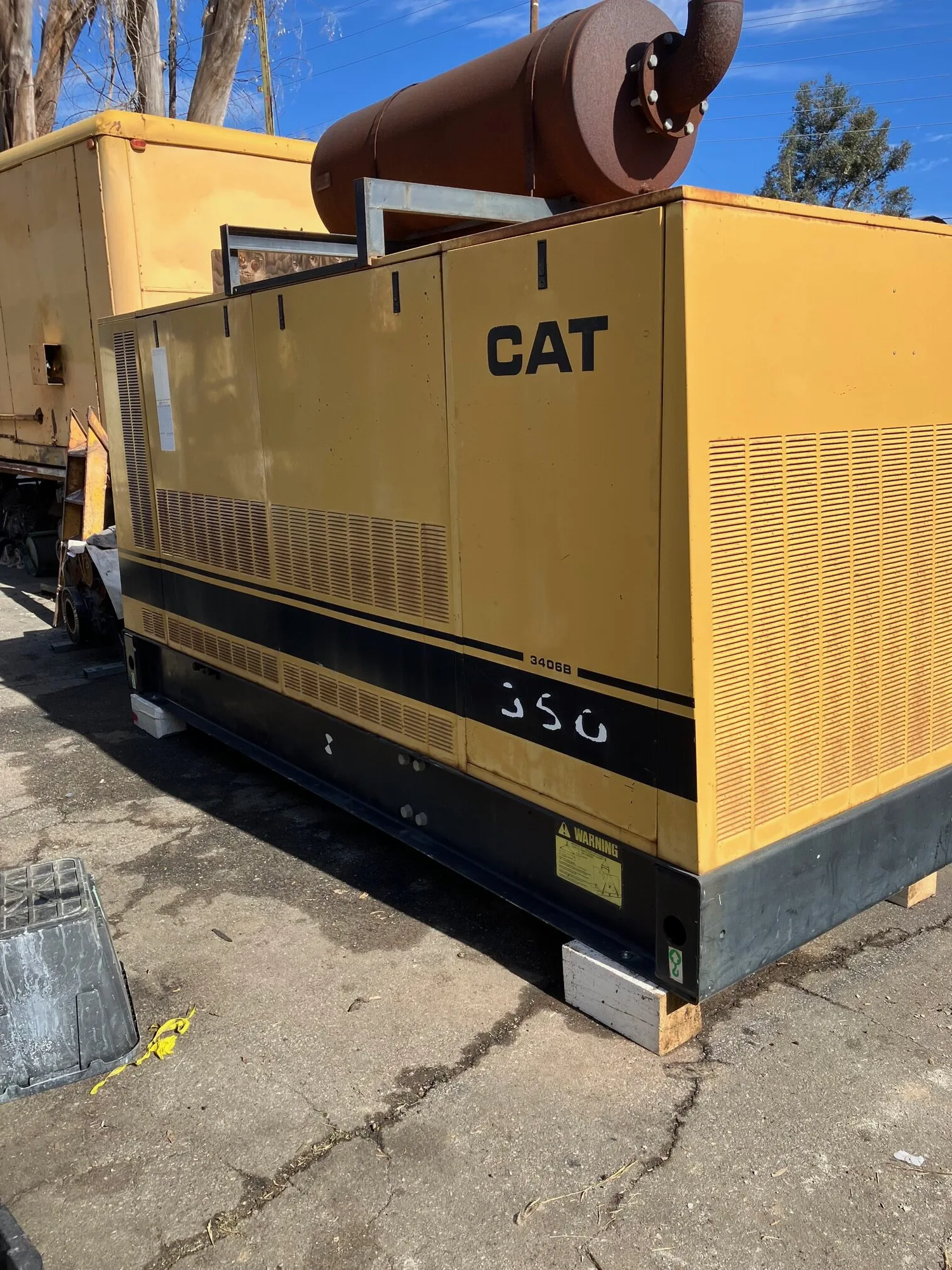 Caterpillar 3406B – 350KW Enclosed Diesel Generator Set