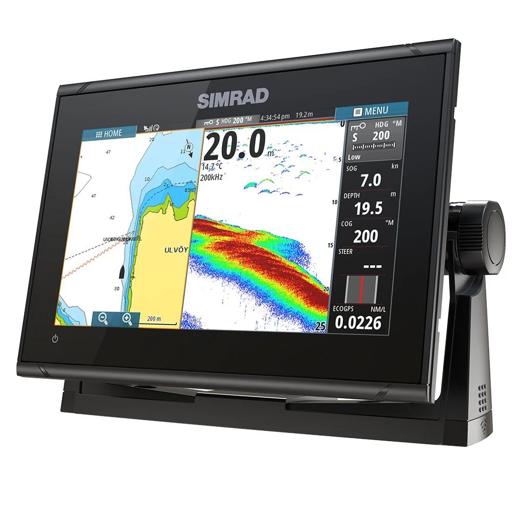 Simrad GO9 XSE Chartplotter/Fishfinder w/C-MAP Discover Chart – No Transducer