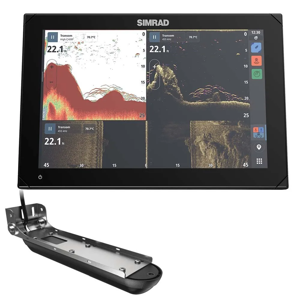 Simrad NSX 3012 12 Combo Chartplotter & Fishfinder w/Active Imaging 3-in-1 Transducer