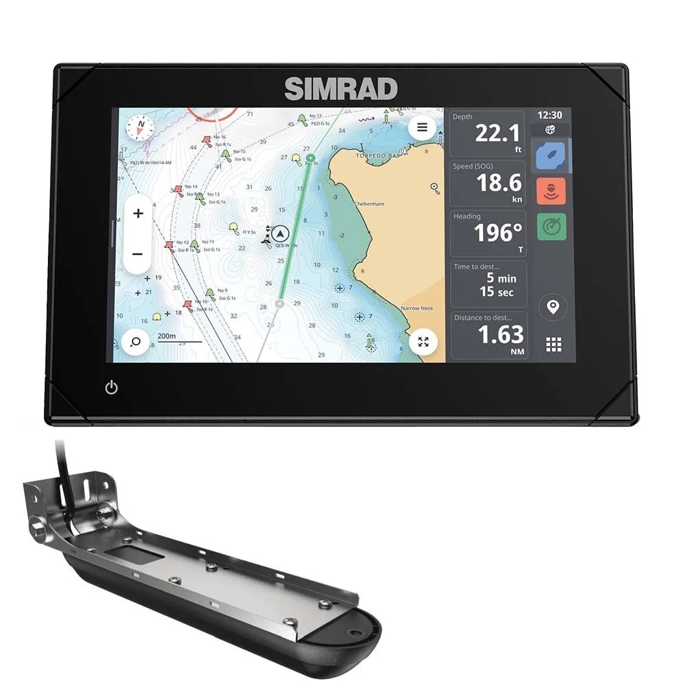 Simrad NSX 3007 7 Combo Chartplotter & Fishfinder w/Active Imaging 3-in-1 Transducer
