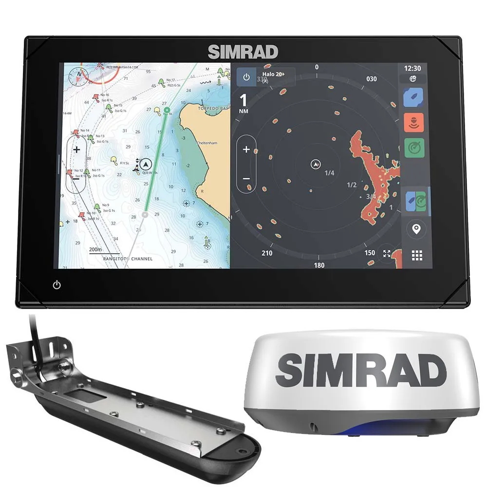 Simrad NSX 3009 Radar Bundle – HALO20+ Radar Dome & Active Imaging 3-in-1 Transducer