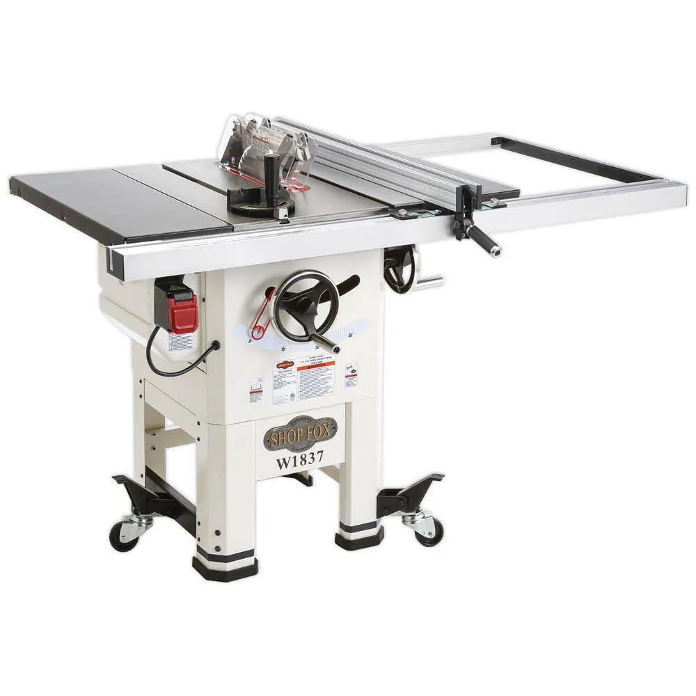 NEW Shop Fox 2 HP 10in Hybrid Open Stand Table Saw