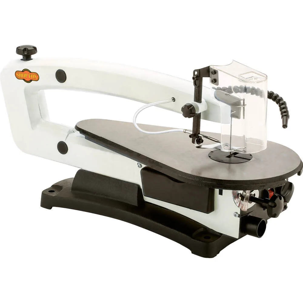 NEW Shop Fox 18in VS Scroll Saw with LED & Rotary Tool Kit