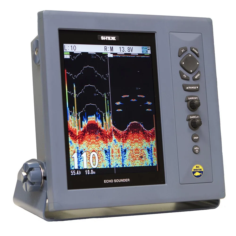 SI-TEX CVS-1410 Dual Freq Color 10.4 LCD Fishfinder 1Kw – No Transducer