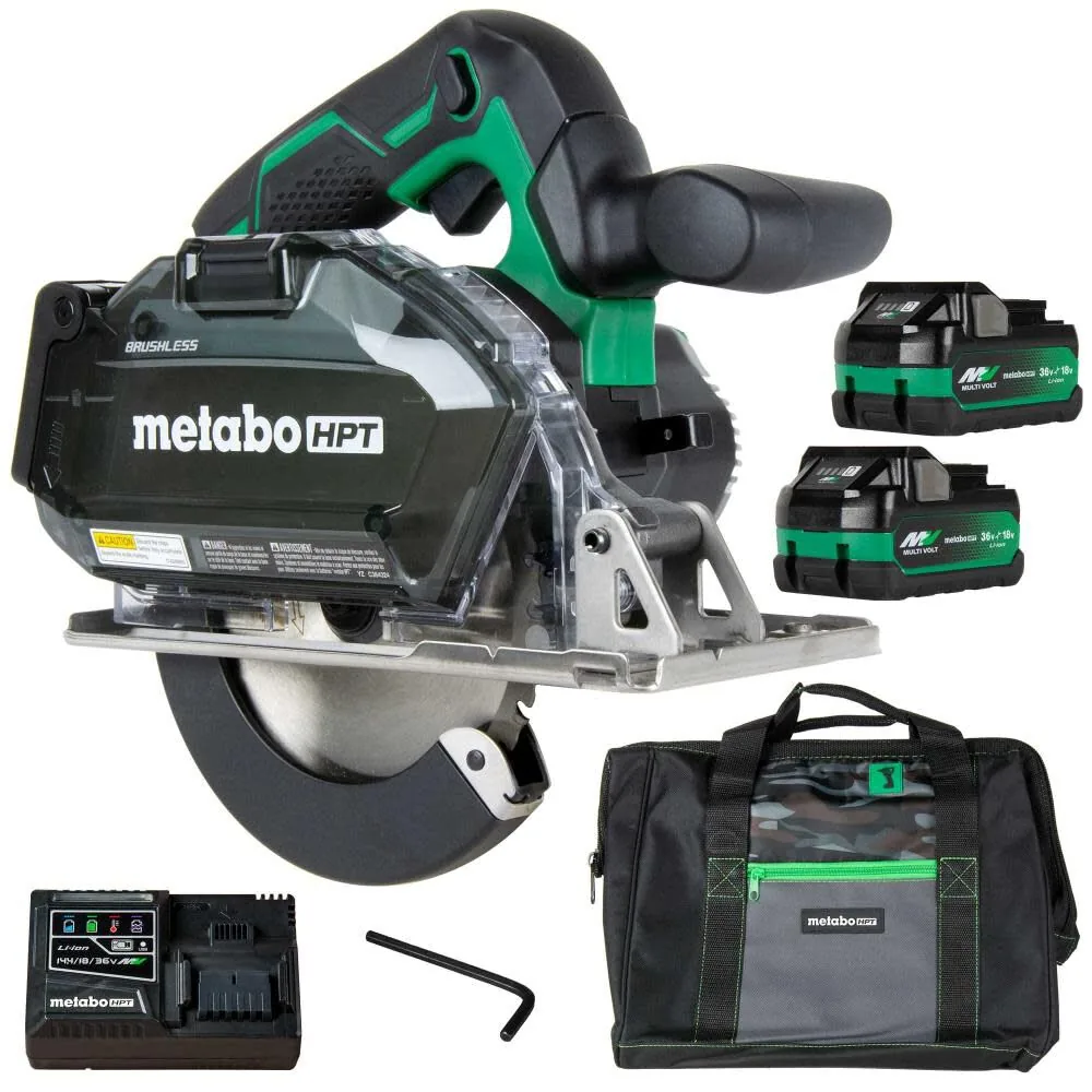 NEW Metabo HPT 18V MultiVolt 5-3/8 to 5-7/8 Inch Cordless Metal Cutting Circular Saw Kit