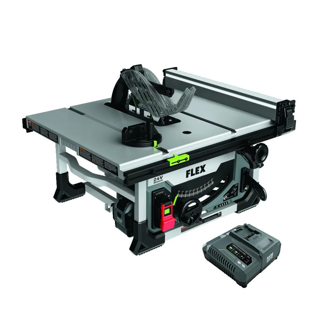 NEW FLEX 24V 10 Inch Table Saw Stacked Lithium Kit