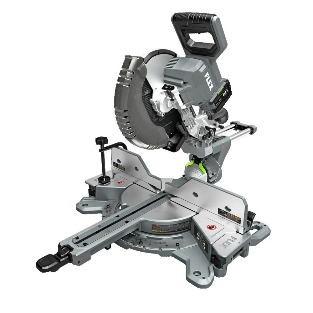 NEW FLEX 12 Inch Dual Bevel Sliding Miter Saw Stacked Lithium Kit