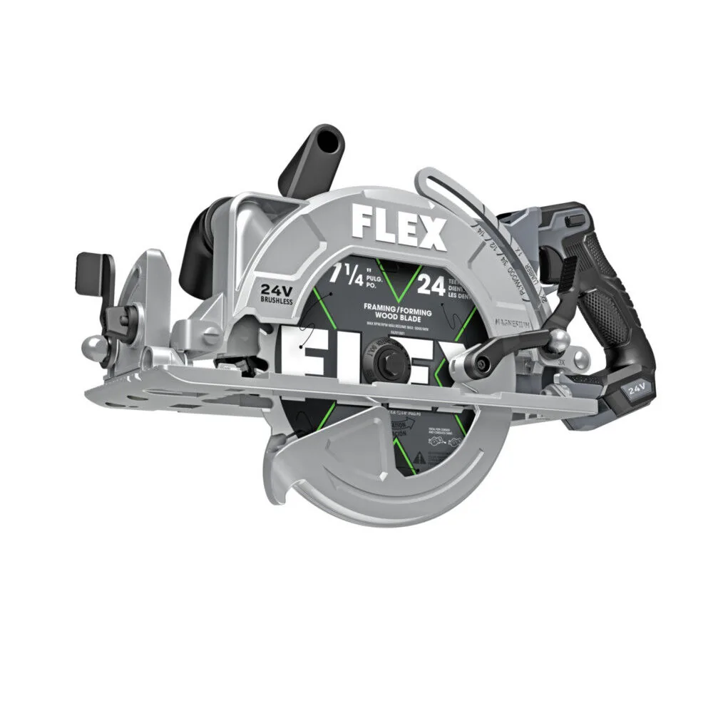 NEW FLEX 24V 7 1/4in Circular Saw Rear Handle Stacked Lithium (Bare Tool)