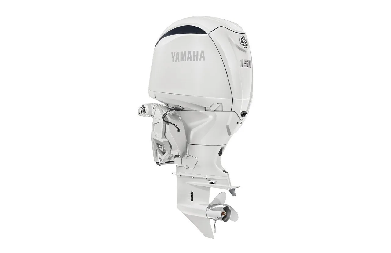 Yamaha 150HP LF150XSA2 White DEC Counter Rotation Outboard – 25″ Shaft