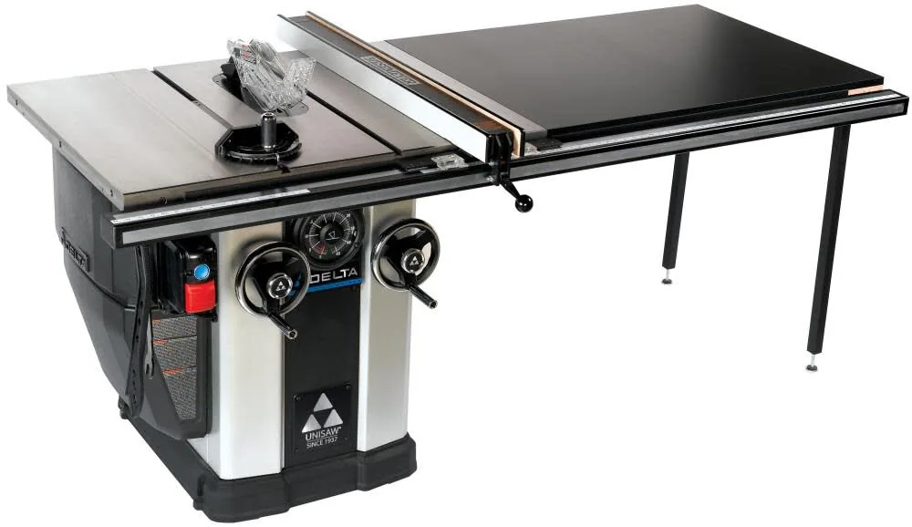 NEW Delta 5 HP UNISAW with 52 In. BIESEMEYER Fence System