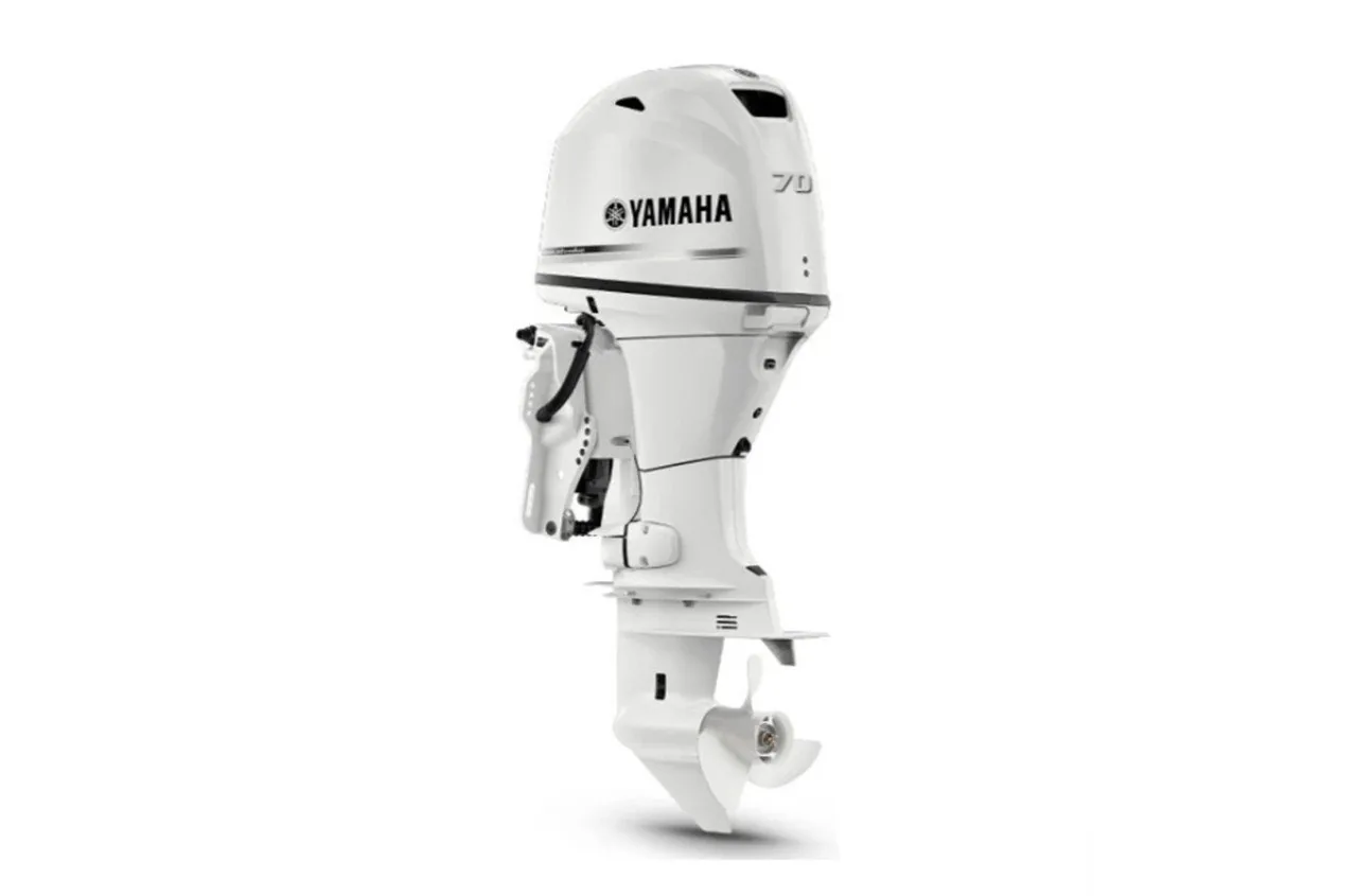 Yamaha 70HP F70LB2 White Outboard Motor – 20″ Shaft