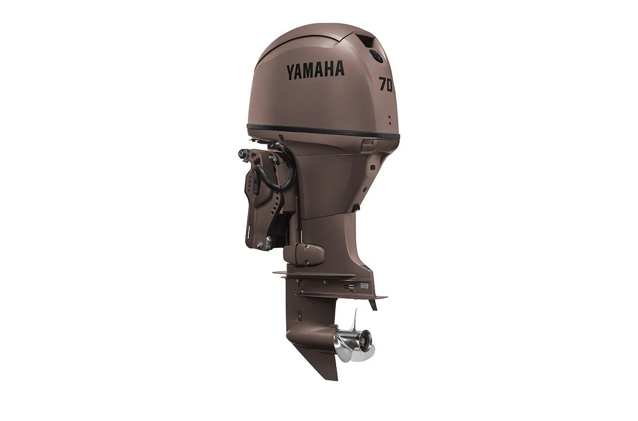 Yamaha 70HP F70LB3 Matte Brown Outboard – 20″ Shaft