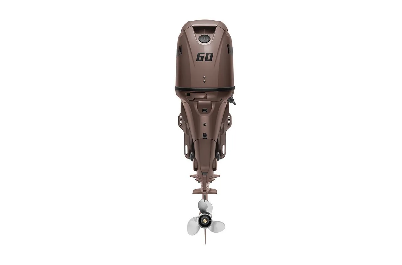 Yamaha 60HP F60LC3 Matte Brown Outboard – 20″ Shaft
