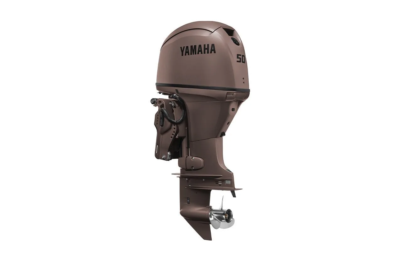 Yamaha 50HP F50LC3 Matte Brown Outboard – 20″ Shaft