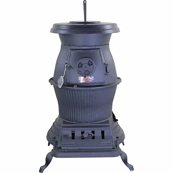 US Stove Railroad Potbelly Coal Stove, 1,500 sq. ft., 20,000 BTU