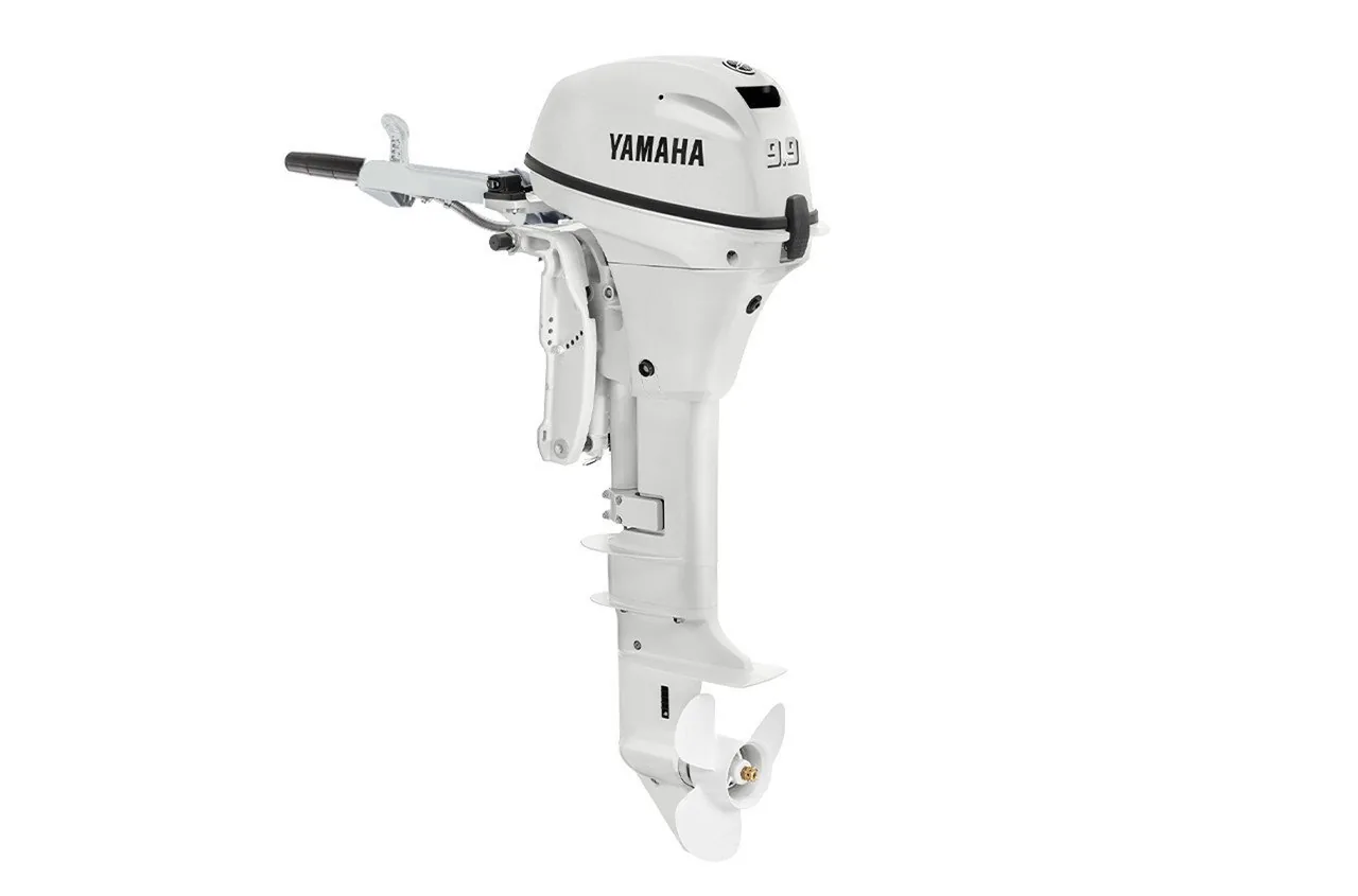 Yamaha 9.9HP F9.9SMHB2 White Outboard – 15″ Shaft