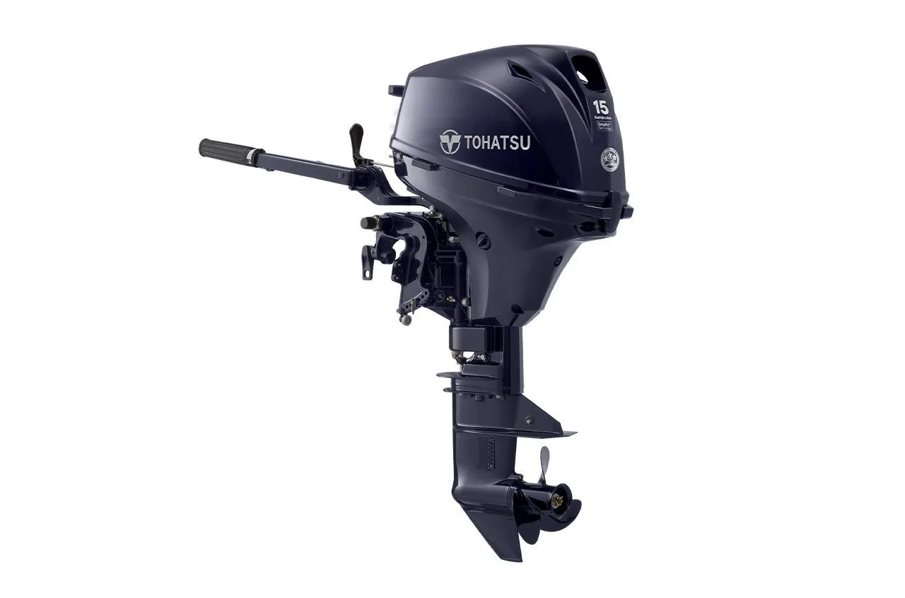 Tohatsu 15HP MFS15EEFL 4-Stroke Outboard – 20″ Shaft