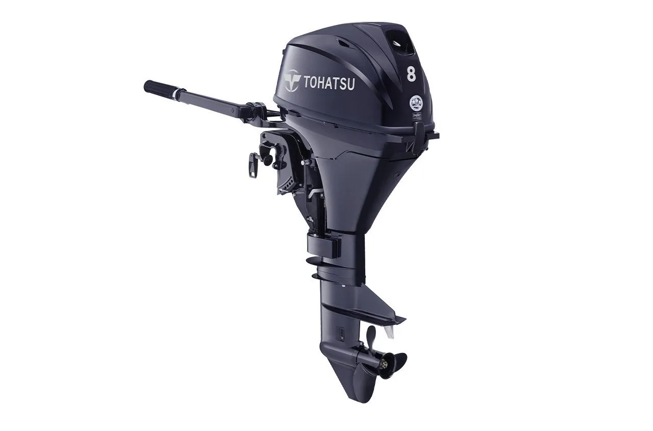 Tohatsu 8HP MFS8CEFL 4-Stroke Outboard – 20″ Shaft