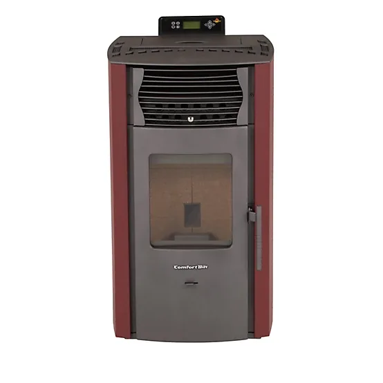 ComfortBilt HP50S Pellet Stove, 2,200 sq. ft., 47 lb. Hopper Capacity, Burgundy