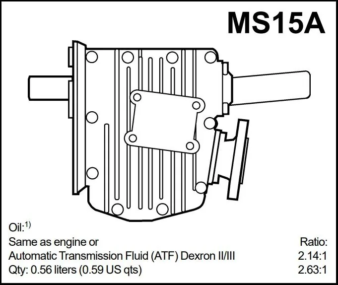 NEW Volvo Penta MS15A 2.14 Marine Gearbox