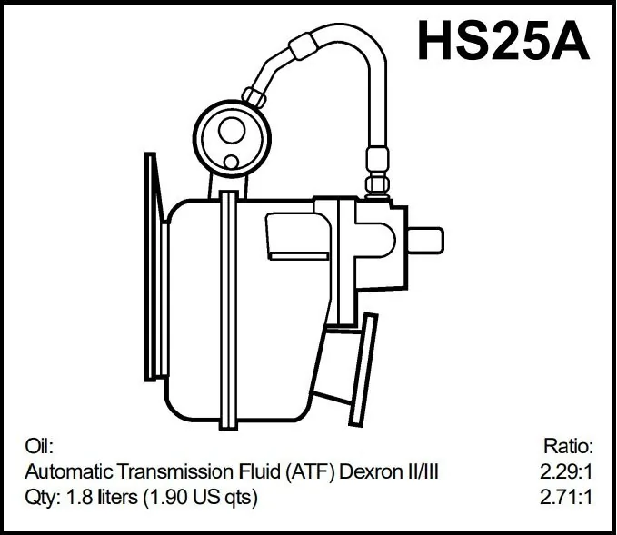 NEW Volvo Penta HS25A 2.71 Marine Gearbox