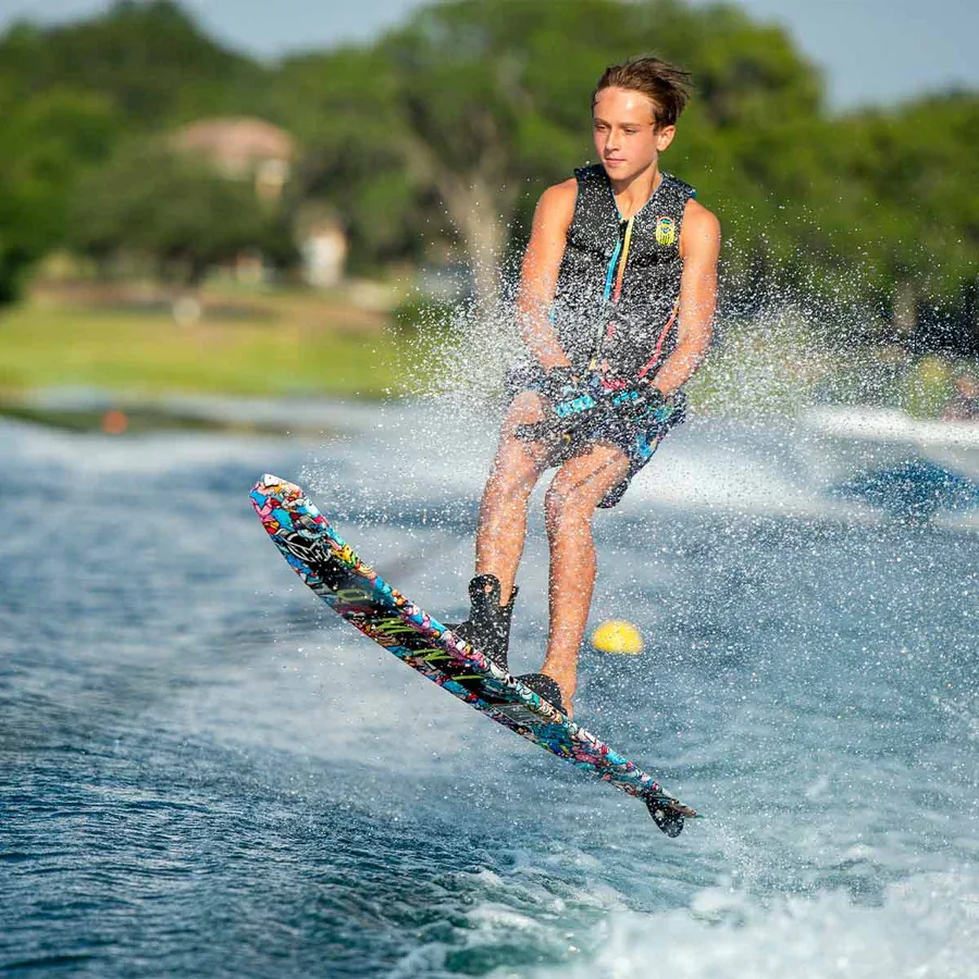 HO Boy’s Future Omni Wacky Toons Slalom Ski w/ Double Stance UltraLite Bindings