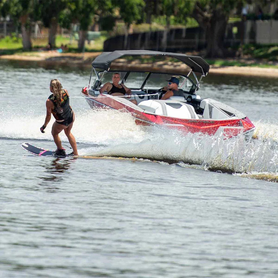 HO Women’s Hovercraft Tribal Pink Slalom Ski w/ Double Stance UltraLite Bindings