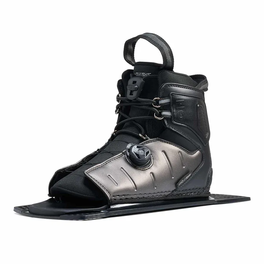 HO Omni Ultra Black Slalom Ski w/ Double Stance ATOP Bindings
