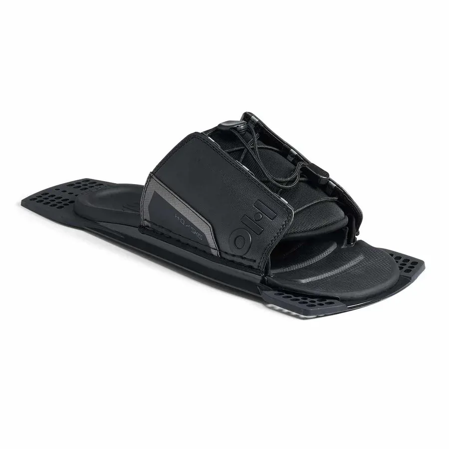 HO Omni Ultra Black Slalom Ski w/ Stance UltraLite Binding and Adjustable Rear Toe Plate