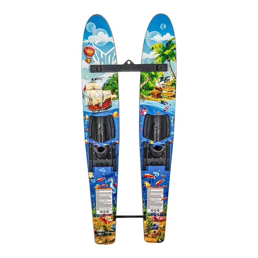 HO Hot Shot Trainer Water Skis w/ Trainer Bar and Rope