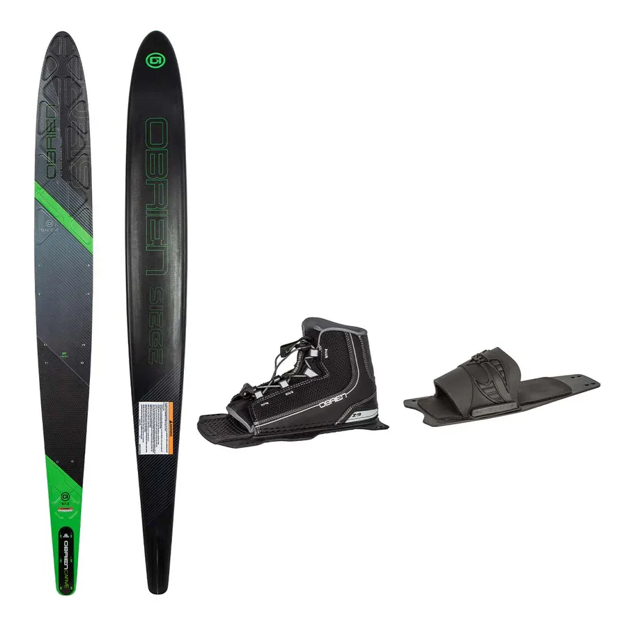 O’Brien Siege Slalom Ski w/ Z9 Binding & Rear Toe Plate