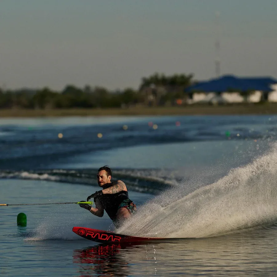 Radar Vapor Pro Build Slalom Ski – Race Red