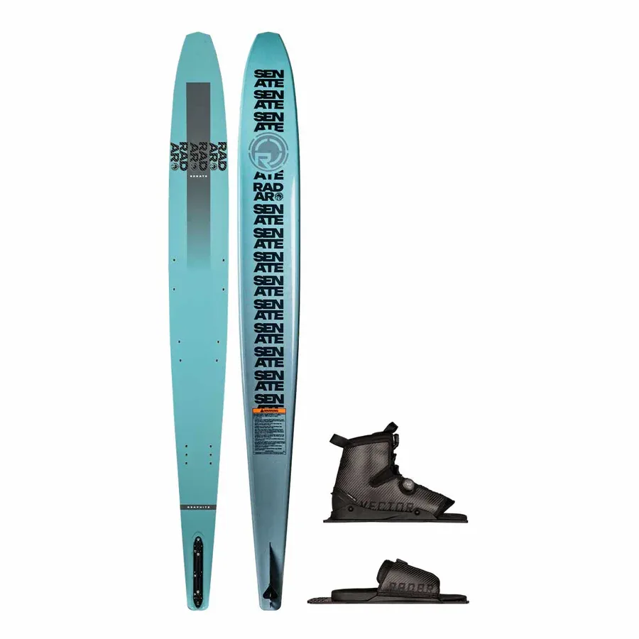 Radar Senate Graphite Slalom Ski w/ Carbitex Vector BOA Binding and Adjustable Rear Toe Plate