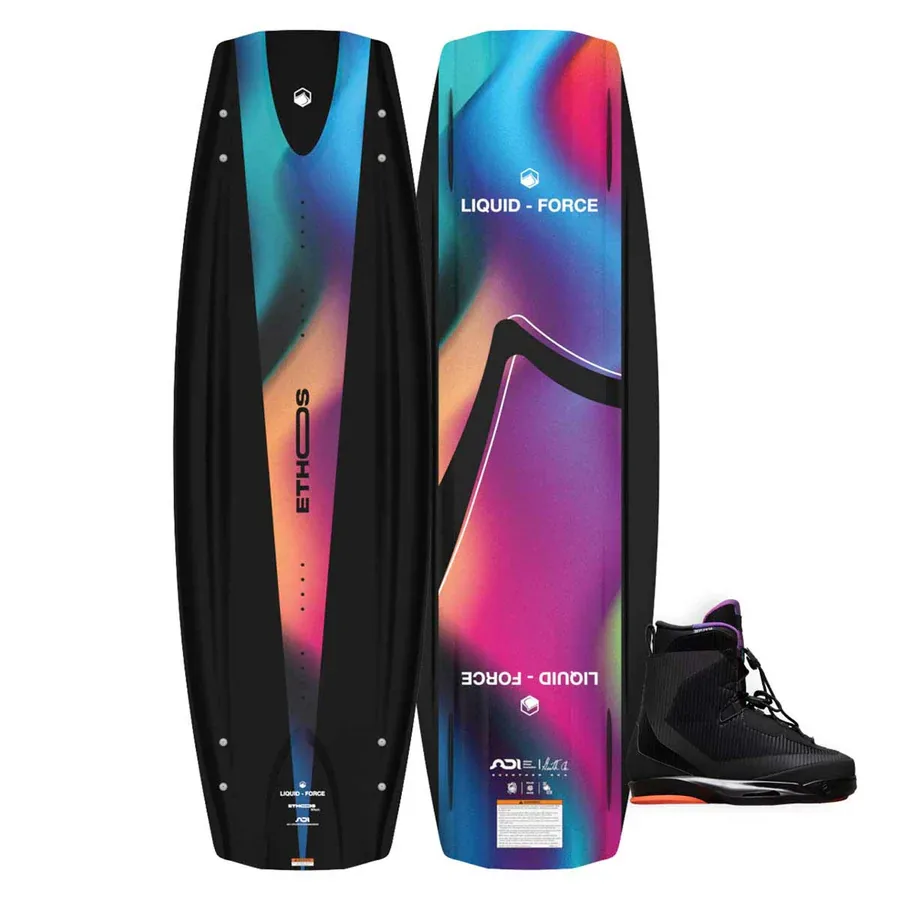 Liquid Force Ethos Wakeboard w/ Vertex 6X Bindings