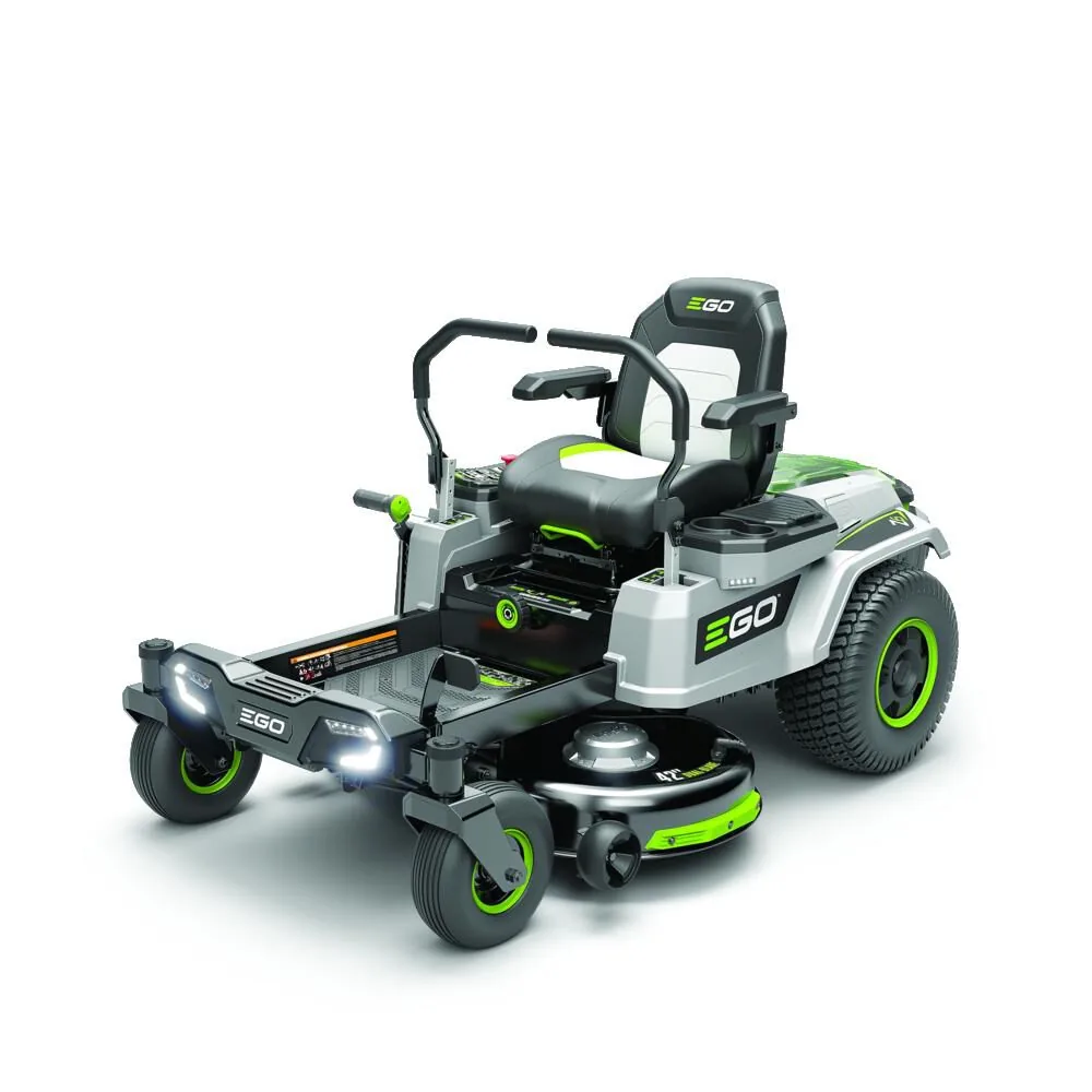 NEW EGO POWER+ Z6 Zero Turn Riding Lawn Mower 42 with Four 56V ARC Lithium 10Ah Batteries and Charger