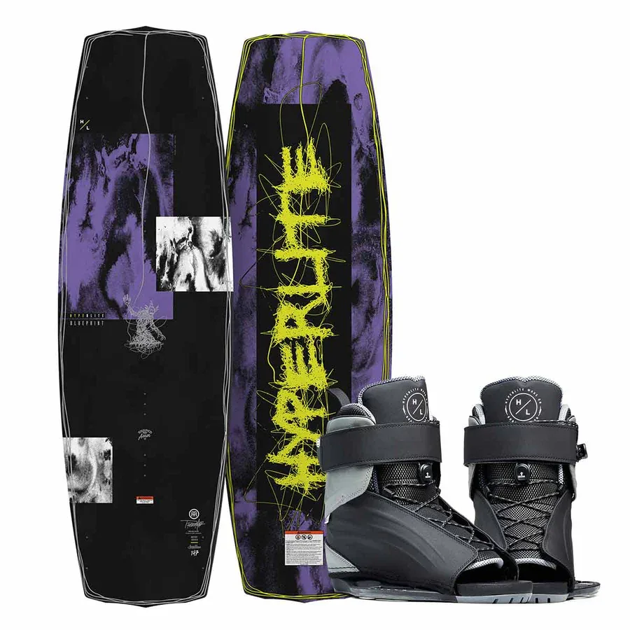 Hyperlite Blueprint Wakeboard w/ Session Bindings