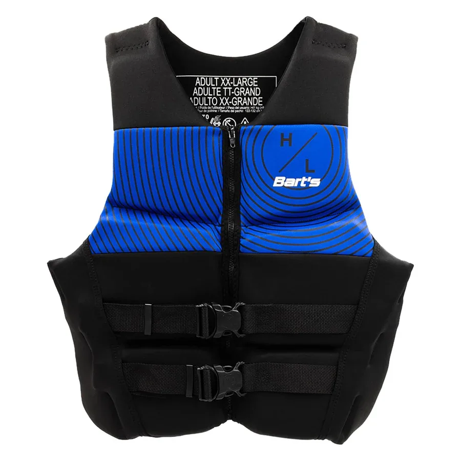 Hyperlite Broadcast Wakesurf Board w/ 25′ Wakesurf Rope and Bart’s/Hyperlite Men’s Life Jacket