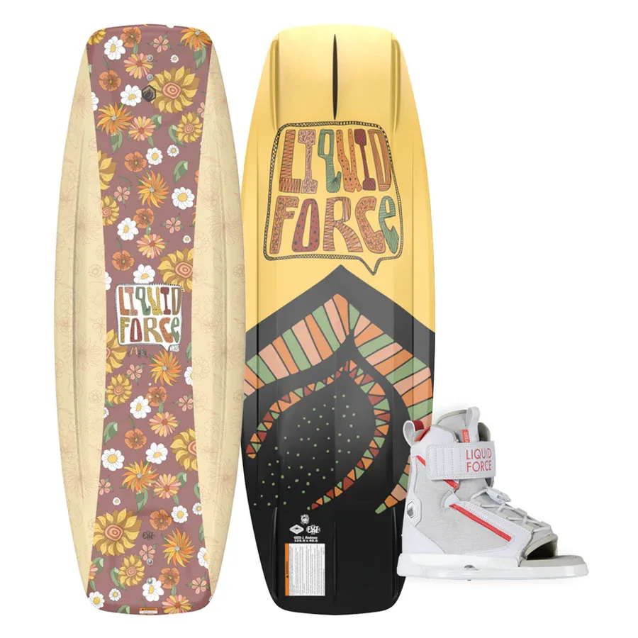 Liquid Force Girl’s ME FS Wakeboard w/ Dream Bindings