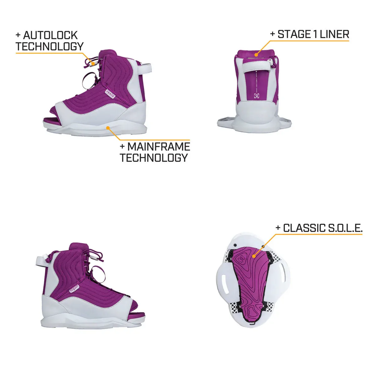Ronix Girl’s August Wakeboard Bindings
