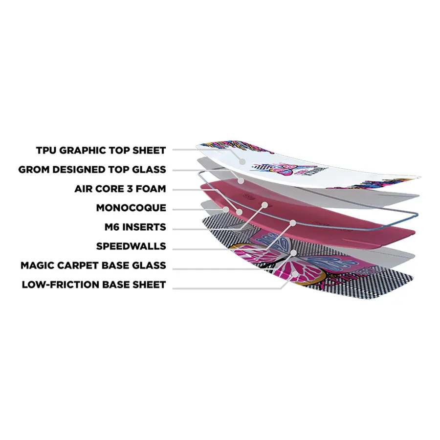 Ronix Girl’s RX1 Wakeboard w/ Kid’s Vision Pro Bindings