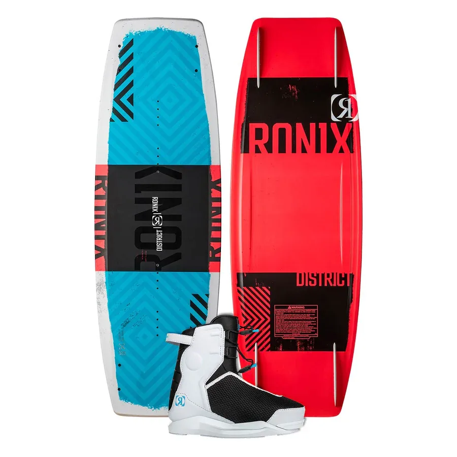 Ronix Boy’s District Wakeboard w/ Kid’s Vision Pro Bindings