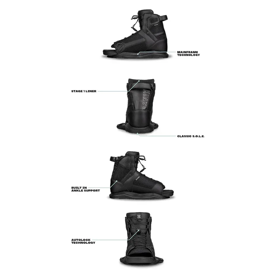 Ronix Boy’s RX1 Wakeboard w/ Kid’s Divide Bindings
