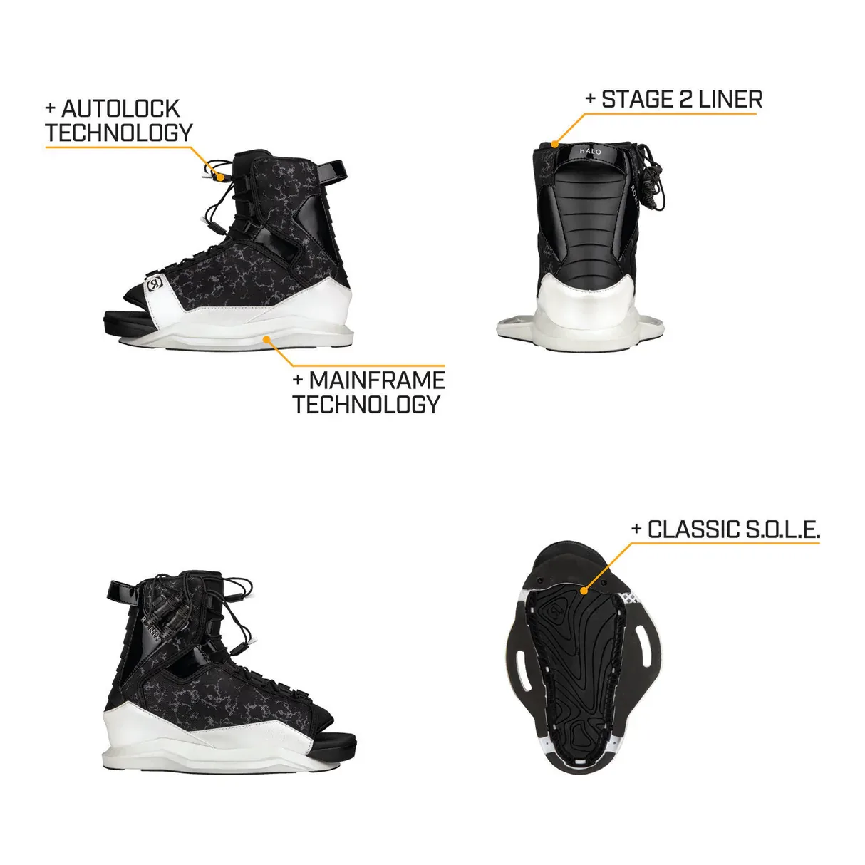 Ronix Women’s Quarter ‘Til Midnight Wakeboard w/ Halo Bindings