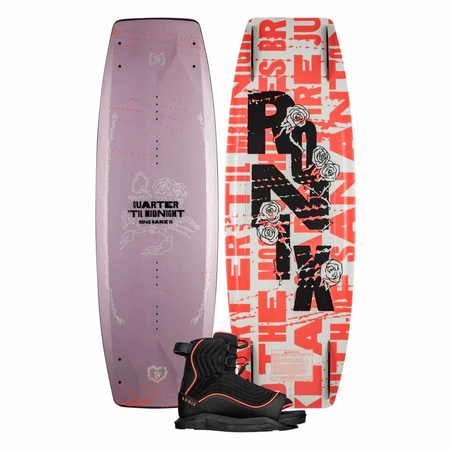 Ronix Women’s Quarter ‘Til Midnight Wakeboard w/ Luxe Bindings