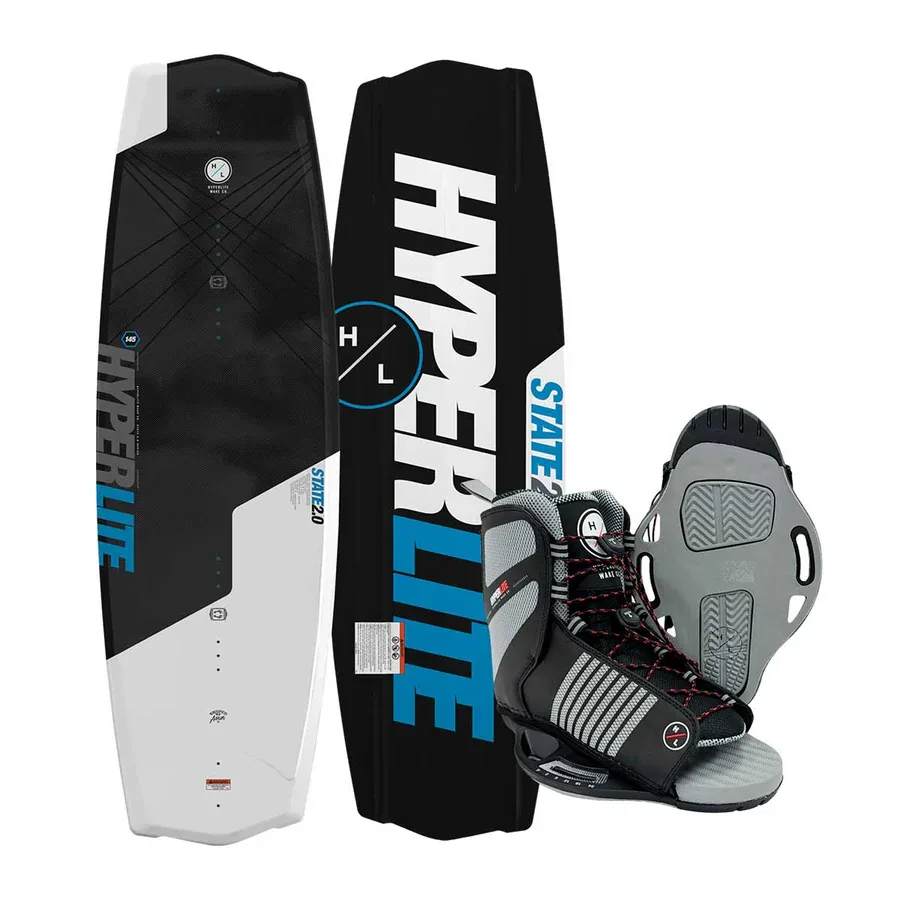 Hyperlite Boy’s State Jr Wakeboard w/ Remix Bindings