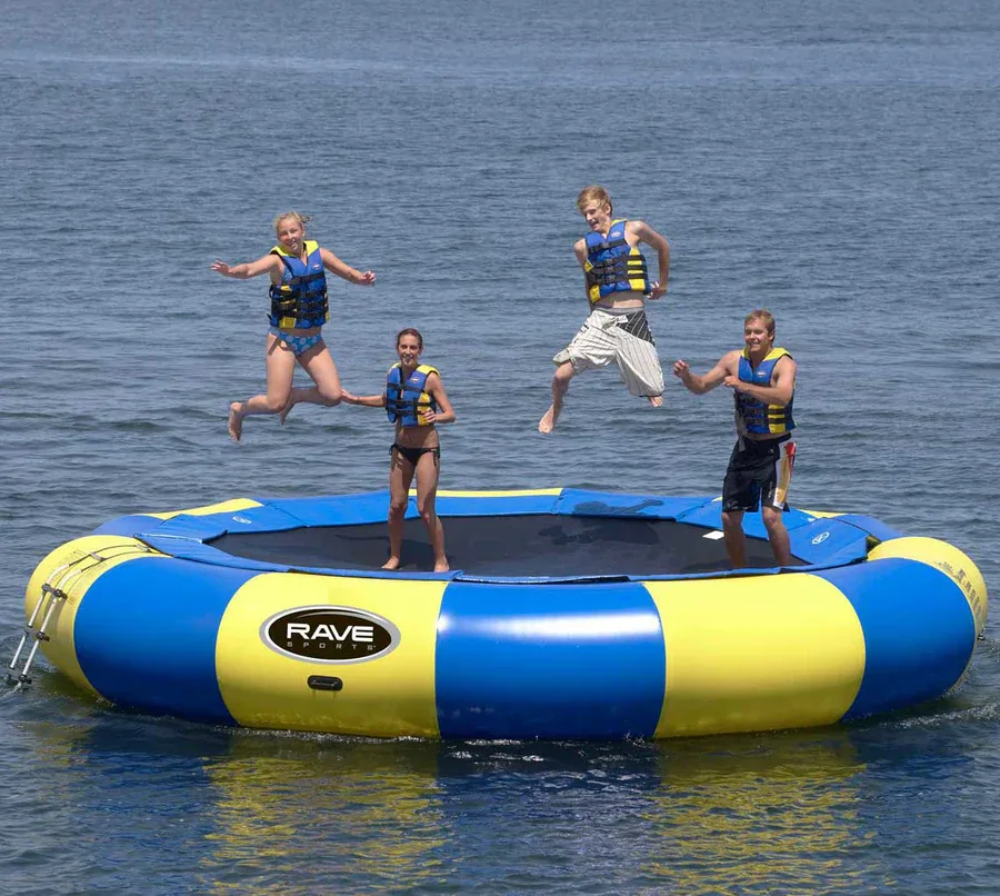 Rave Sports Aqua Jump Eclipse Saltwater Commercial Water Trampoline – 20
