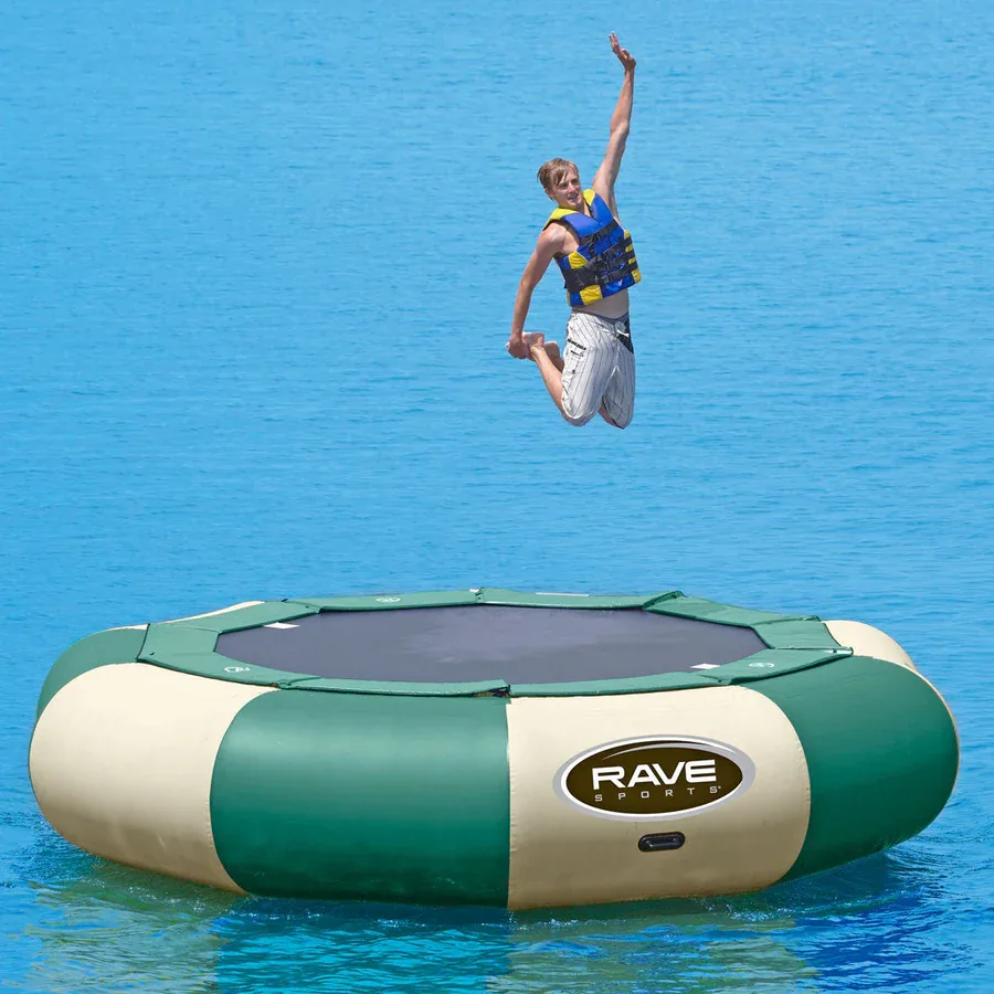 Rave Sports Aqua Jump Eclipse Water Trampoline – 15′ Northwoods