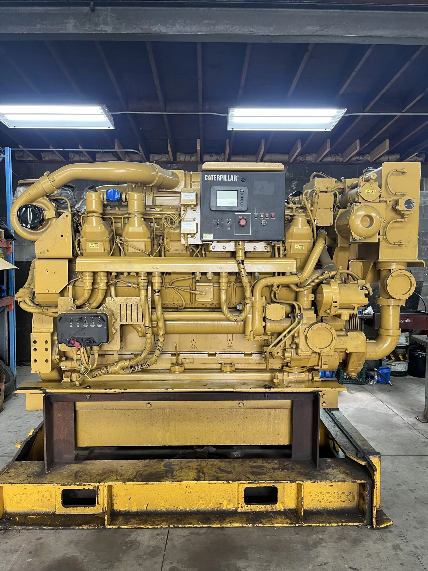Low Hour Caterpillar 3512B HD 1675HP Tier 1 Diesel Marine Engine